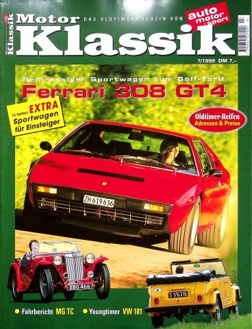Deckblatt Motor Klassik (07/1999)